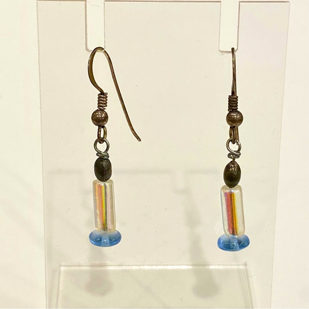 Vintage 90’s Handcrafted Wire dangle Earrings Pierced Ears
